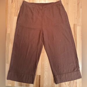 Chico's Warm Brown Linen Pants